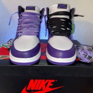 court purple 1s laces